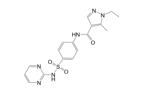 1-ethyl-5-methyl-N-{4-[(2-pyrimidinylamino)sulfonyl]phenyl}-1H-pyrazole-4-carboxamide