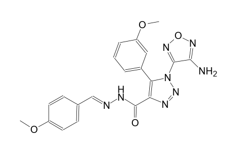 1-(4-amino-1,2,5-oxadiazol-3-yl)-5-(3-methoxyphenyl)-N'-[(E)-(4-methoxyphenyl)methylidene]-1H-1,2,3-triazole-4-carbohydrazide