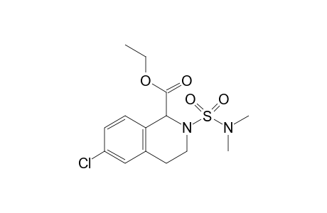 1-Carbethoxy-2-N,N-dimethylsulfamoyl-6-chloro-1,2,3,4-tetrahydroisoquinoline
