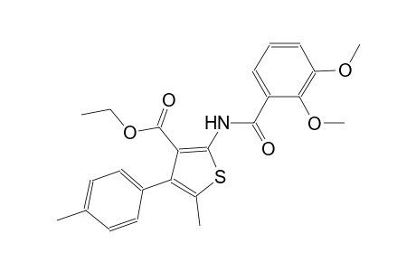 ethyl 2-[(2,3-dimethoxybenzoyl)amino]-5-methyl-4-(4-methylphenyl)-3-thiophenecarboxylate