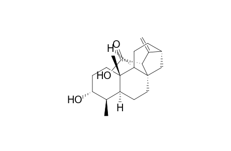 19-Norkaur-16-ene-15-carboxylic acid, 3-hydroxy-, (3.alpha.,4.beta.,15.alpha.)-