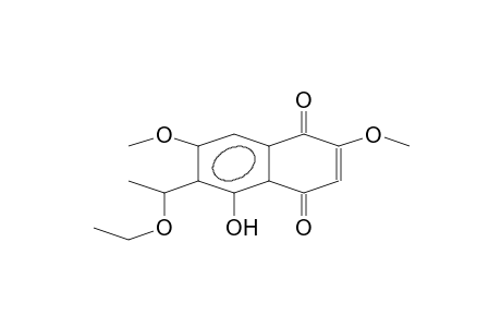 6-(1-ethoxyethyl)-2,7-dimethoxy-5-oxidanyl-naphthalene-1,4-dione