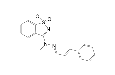 2-propenal, 3-phenyl-, (1,1-dioxido-1,2-benzisothiazol-3-yl)methylhydrazone, (1E,2E)-