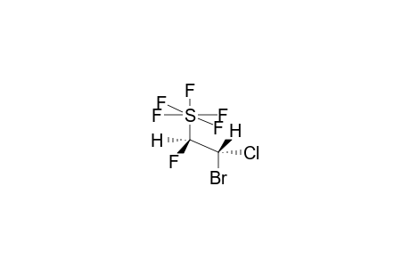 (R*,S*)-2-BROMO-2-CHLORO-1-FLUOROETHYLSULPHUR PENTAFLUORIDE