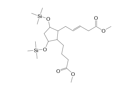 Methyl (3E)-5-(2-(4-methoxy-4-oxobutyl)-3,5-bis[(trimethylsilyl)oxy]cyclopentyl)-3-pentenoate