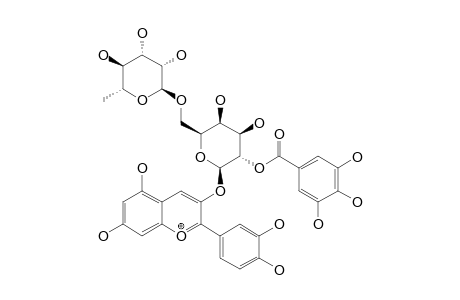 CYANIDIN-3-O-(2''-O-GALLOYL-6''-O-ALPHA-RHAMNOPYRANOSYL-BETA-GALACTOPYRANOSIDE)