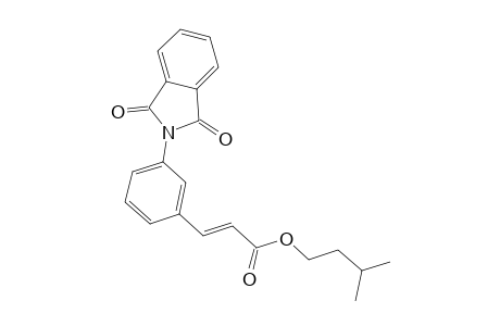Isopentyl (2E)-3-[3-(1,3-dioxo-1,3-dihydro-2H-isoindol-2-yl)phenyl]-2-propenoate