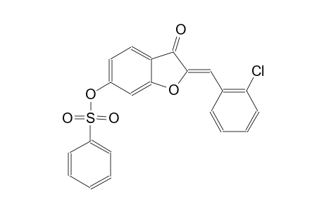 3(2H)-benzofuranone, 2-[(2-chlorophenyl)methylene]-6-[(phenylsulfonyl)oxy]-, (2Z)-