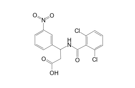 3-[(2,6-dichlorobenzoyl)amino]-3-(3-nitrophenyl)propanoic acid