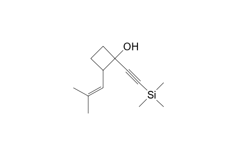 2-(2-Methyl-1-propenyl)-1-[(trimethylsilyl)ethynyl]cyclobutanol