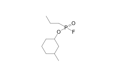 Propylphosphonic acid, fluoroanhydride, 3-methylcyclohexyl ester