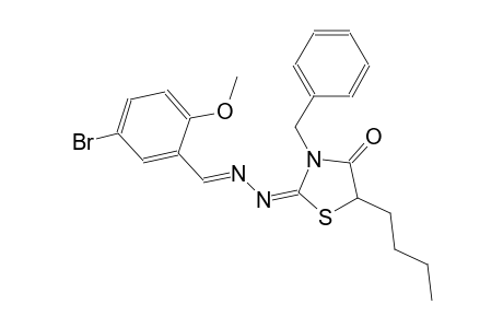 5-bromo-2-methoxybenzaldehyde [(2E)-3-benzyl-5-butyl-4-oxo-1,3-thiazolidin-2-ylidene]hydrazone