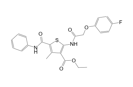 3-thiophenecarboxylic acid, 2-[[(4-fluorophenoxy)acetyl]amino]-4-methyl-5-[(phenylamino)carbonyl]-, ethyl ester