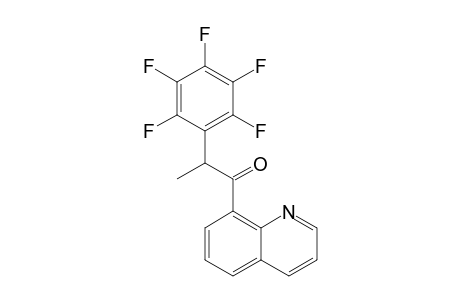 8-Quinolinyl 1-(pentafluorophenyl)ethyl ketone