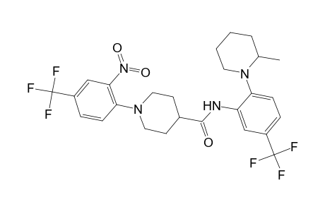 N-[2-(2-methyl-1-piperidinyl)-5-(trifluoromethyl)phenyl]-1-[2-nitro-4-(trifluoromethyl)phenyl]-4-piperidinecarboxamide