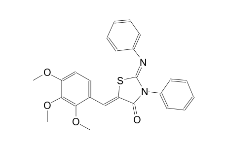 (2Z,5Z)-3-phenyl-2-(phenylimino)-5-(2,3,4-trimethoxybenzylidene)-1,3-thiazolidin-4-one