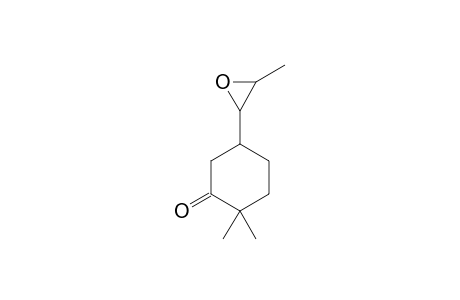CYCLOHEXANONE, 2,2-DIMETHYL-5-(3-METHYLOXIRANYL)-, [2alpha(R*),3alpha]-(.+-.)-