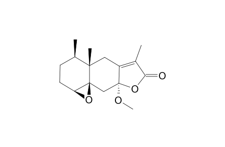 1-BETA,10-BETA-EPOXY-8-ALPHA-METHOXYEREMOPHIL-7(11)-EN-12,8-BETA-OLIDE