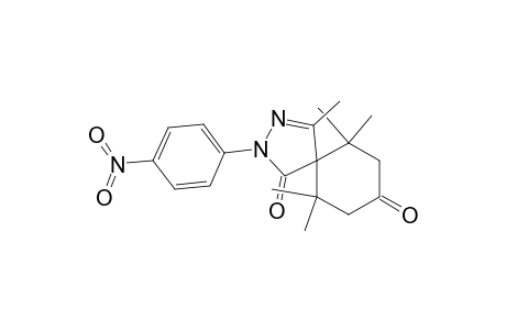 1,6,6,10,10-pentamethyl-3-(4-nitrophenyl)-2,3-diazaspiro[4.5]dec-1-ene-4,8-dione