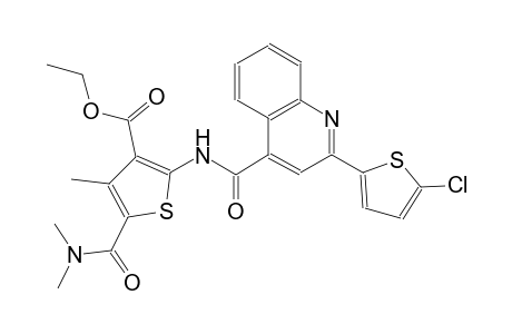 ethyl 2-({[2-(5-chloro-2-thienyl)-4-quinolinyl]carbonyl}amino)-5-[(dimethylamino)carbonyl]-4-methyl-3-thiophenecarboxylate