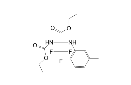 Ethyl 2-[(ethoxycarbonyl)amino]-3,3,3-trifluoro-2-[(3-methylphenyl)amino]propanoate