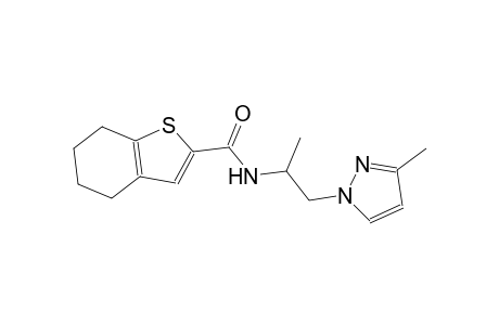 N-[1-methyl-2-(3-methyl-1H-pyrazol-1-yl)ethyl]-4,5,6,7-tetrahydro-1-benzothiophene-2-carboxamide
