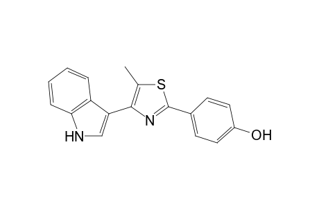 Phenol, 4-[4-(1H-indol-3-yl)-5-methylthiazol-2-yl]-