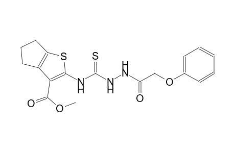 methyl 2-({[2-(phenoxyacetyl)hydrazino]carbothioyl}amino)-5,6-dihydro-4H-cyclopenta[b]thiophene-3-carboxylate