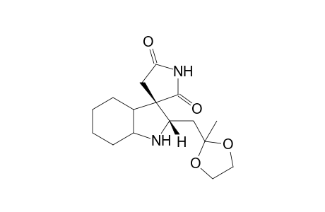 2-(2,2-Ethylenedioxy)propylspiro[3,3'-(2,3-dihydroindole)pyrrolidin-2',5'-dione]