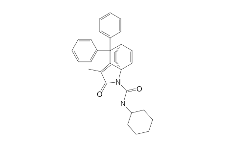 N-CYCLOHEXYL-4-METHYL-3-OXO-6,6-DIPHENYL-2-AZATRICYCLO-[5.2.2.0(1,5)]-UNDECA-4,8,10-TRIENE-2-CARBOXAMIDE