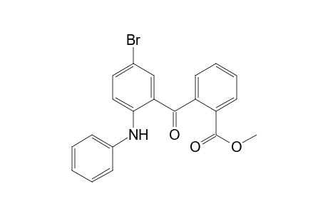 Benzoic acid, 2-[5-bromo-2-(phenylamino)benzoyl]-, methyl ester