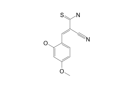 2-CYANO-3-(2-HYDROXY-4-METHOXYPHENYL)-PROP-2-ENE-1-CARBOTHIAMIDE