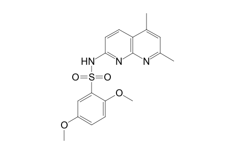 Benzenesulfonamide, N-(5,7-dimethyl-1,8-naphthyridin-2-yl)-2,5-dimethoxy-