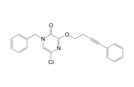 1-Benzyl-5-chloro-3-(4-phenyl-3-butynyloxy)-2(1H)-pyrazinone