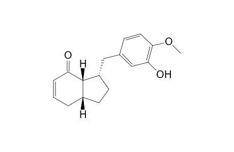 (3S*,3aS*,7aR*)-3-(3-Hydroxy-4-methoxybenzyl)-1,2,3,3a,7,7a-hexahydro-4H-inden-4-one