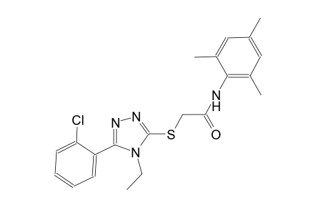 2-{[5-(2-chlorophenyl)-4-ethyl-4H-1,2,4-triazol-3-yl]sulfanyl}-N-mesitylacetamide