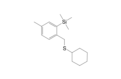 [(2-(Cyclohexylsulfanyl)methyl)(5-methylphenyl)](trimethyl)silan