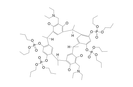 4,6,16,18-TETRAHYDROXY-10,12,22,24-TETRAKIS-(DI-N-PROPYLPHOSPHORYLOXY)-5,17-(METHYLENEDIETHYLAMINO)-2,8,14,20-(TETRAMETHYL)-CALIX-[4]-ARENE