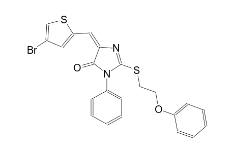 4H-imidazol-4-one, 5-[(4-bromo-2-thienyl)methylene]-3,5-dihydro-2-[(2-phenoxyethyl)thio]-3-phenyl-, (5E)-