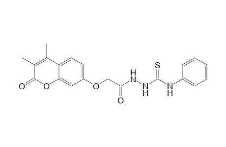1-(3,4-Dimethyl-2-oxo-2H-1-benzopyran-7-yloxy)acetyl-4- phenylthiosemicarbazide