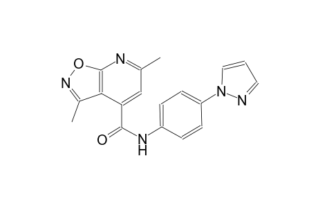 isoxazolo[5,4-b]pyridine-4-carboxamide, 3,6-dimethyl-N-[4-(1H-pyrazol-1-yl)phenyl]-