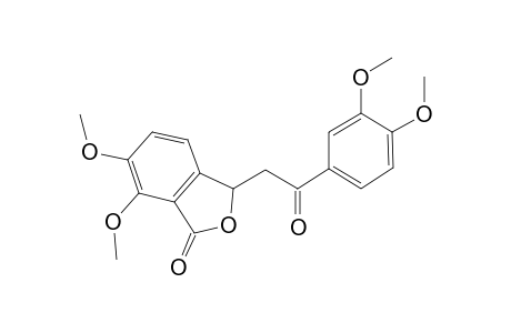 1(3H)-Isobenzofuranone, 3-[2-(3,4-dimethoxyphenyl)-2-oxoethyl]-6,7-dimethoxy-