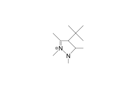 4-tert-Butyl-1,2,3,5-tetramethyl-2-pyrazolinium cation
