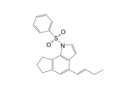 1-(benzenesulfonyl)-4-[(E)-but-1-enyl]-7,8-dihydro-6H-cyclopenta[g]indole