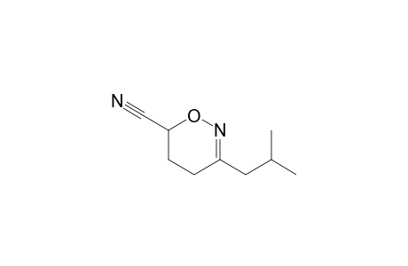 3-(2-Methylpropyl)-5,6-dihydro-4H-1,2-oxazine-6-carbonitrile