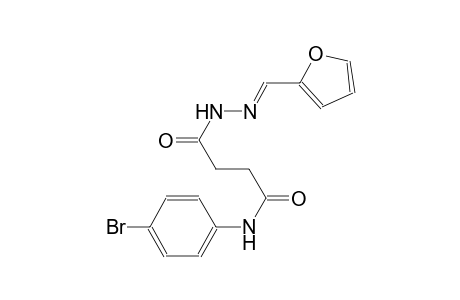 butanoic acid, 4-[(4-bromophenyl)amino]-4-oxo-, 2-[(E)-2-furanylmethylidene]hydrazide