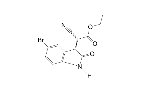 5-BROMO-alpha-CYANO-2-OXO-DELTA^3^,^alpha-INDOLINEACETIA ACID, ETHYL ESTER