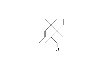 2a,4a,5,7b-Tetramethyl-tricyclo(5.3.0.0/1,4/)dec-5-en-3-one
