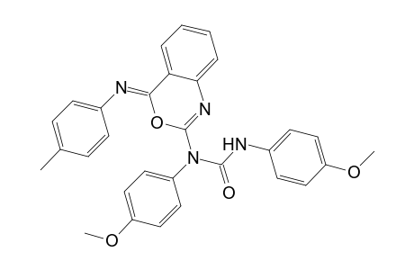 N,N'-Bis(4-methoxyphenyl)-N-((4Z)-4-[(4-methylphenyl)imino]-4H-3,1-benzoxazin-2-yl)urea