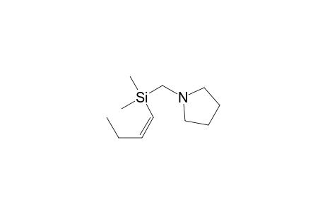 Pyrrolidine, 1-[(1-butenyldimethylsilyl)methyl]-, (Z)-